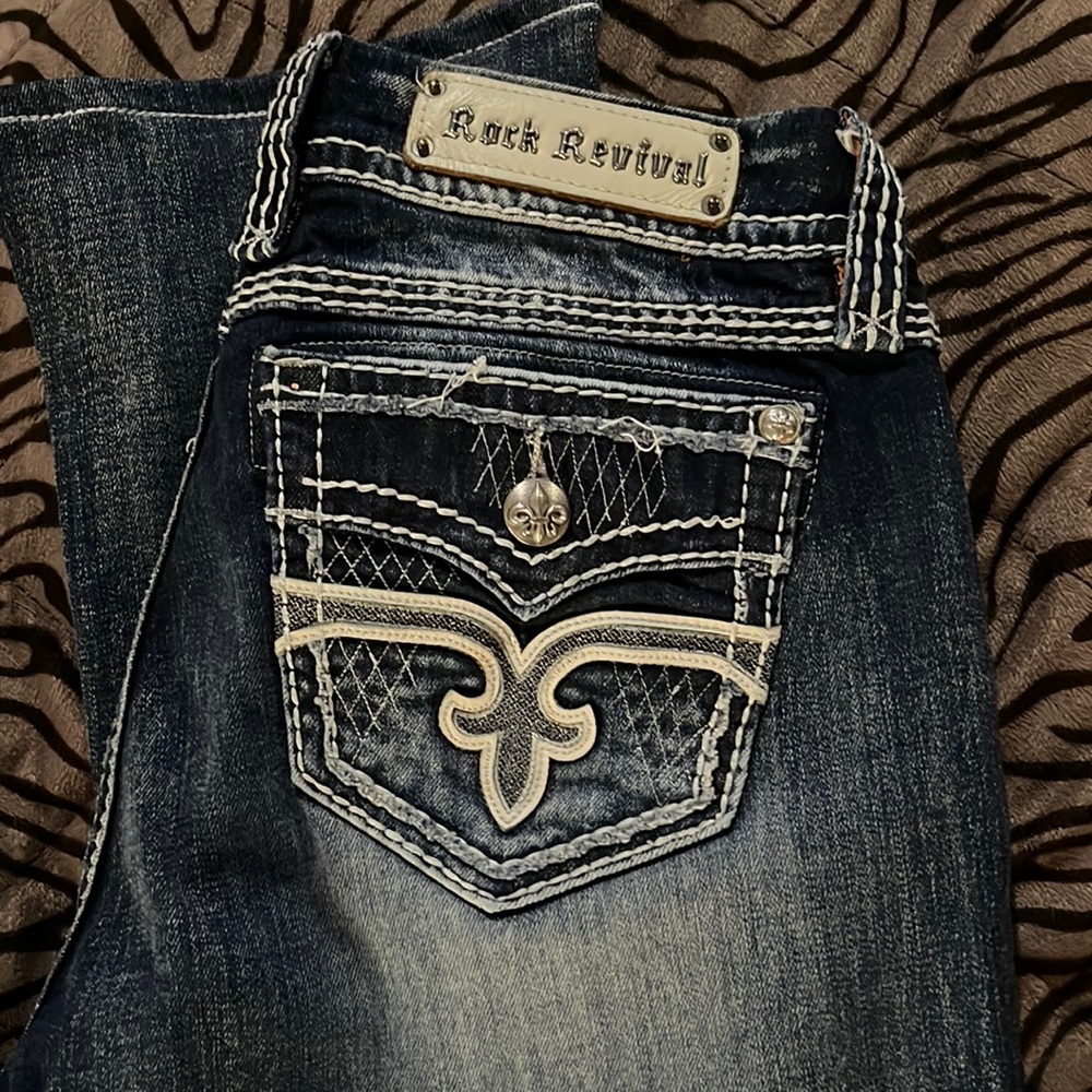 Rock Revival Lonnie Easy Boot Cut Jeans, size 32